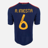 Andres Iniesta Signed Spain Shirt 2010 World Cup Away [6]