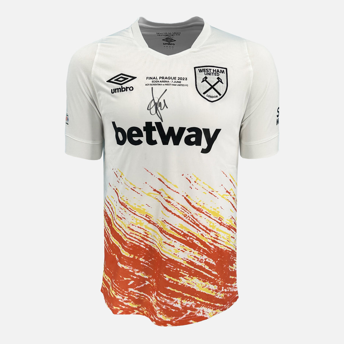 Angelo Ogbonna Signed West Ham Shirt 2023 Conference Final Winners [Front] — West Ham United signed shirt from the 2023 season | The Vault