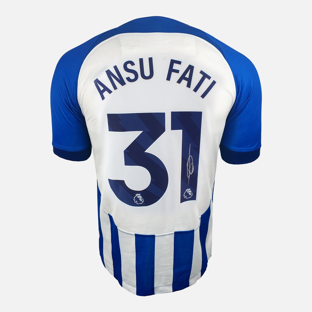 Ansu Fati Signed Brighton & Hove Albion Shirt 2023-24 Home [31] — Brighton & Hove Albion signed shirt from the 2023 to 2024 season | The Vault