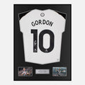 Framed Anthony Gordon Signed Newcastle United Shirt 2024-25 Home [Classic]