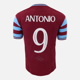 Framed Michail Antonio Signed West Ham United Shirt Fan Home [Modern]