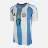 Alejandro Garnacho Signed Argentina Shirt 2024-25 Home [17]