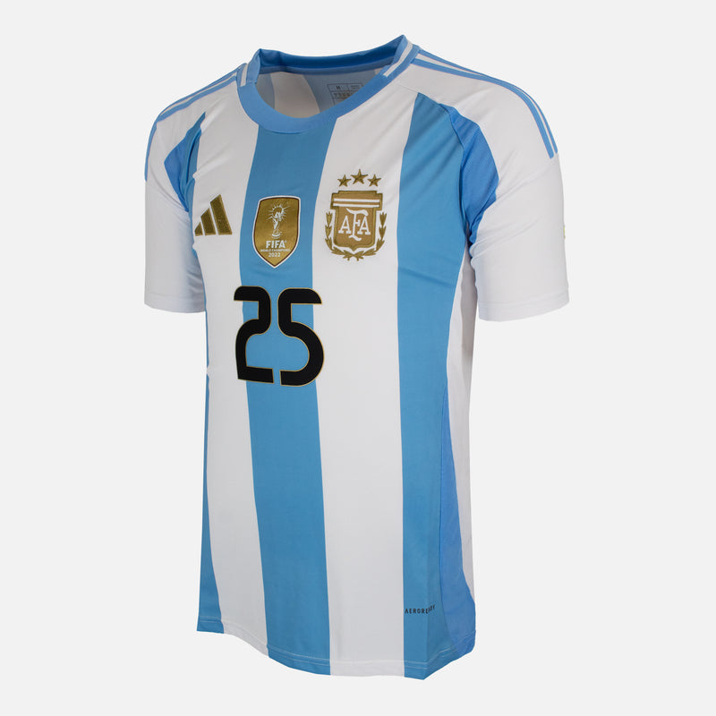 Lisandro Martinez Signed Argentina Shirt 2024-25 Home [25]