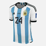Enzo Fernandez Signed Argentina Shirt 2022 World Cup Qatar [24]