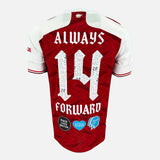 2020 Arsenal Home Shirt FA Cup Final Always 14 Forward [Perfect] L