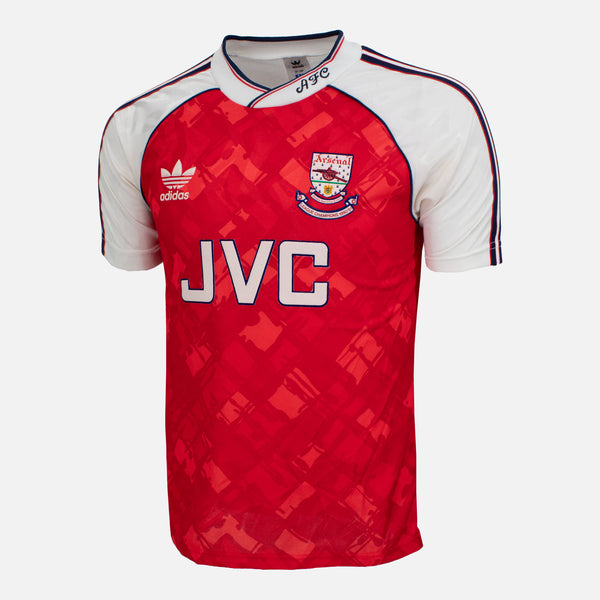 1990-92 Arsenal Home Shirt Adidas JVC [Perfect] S