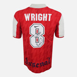 Framed Ian Wright Signed Shirt, Official Arsenal Nike Home [Lite]