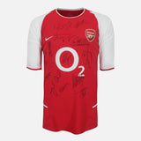 Framed Squad Signed Arsenal Shirt 2002-04 Invincibles [Classic]