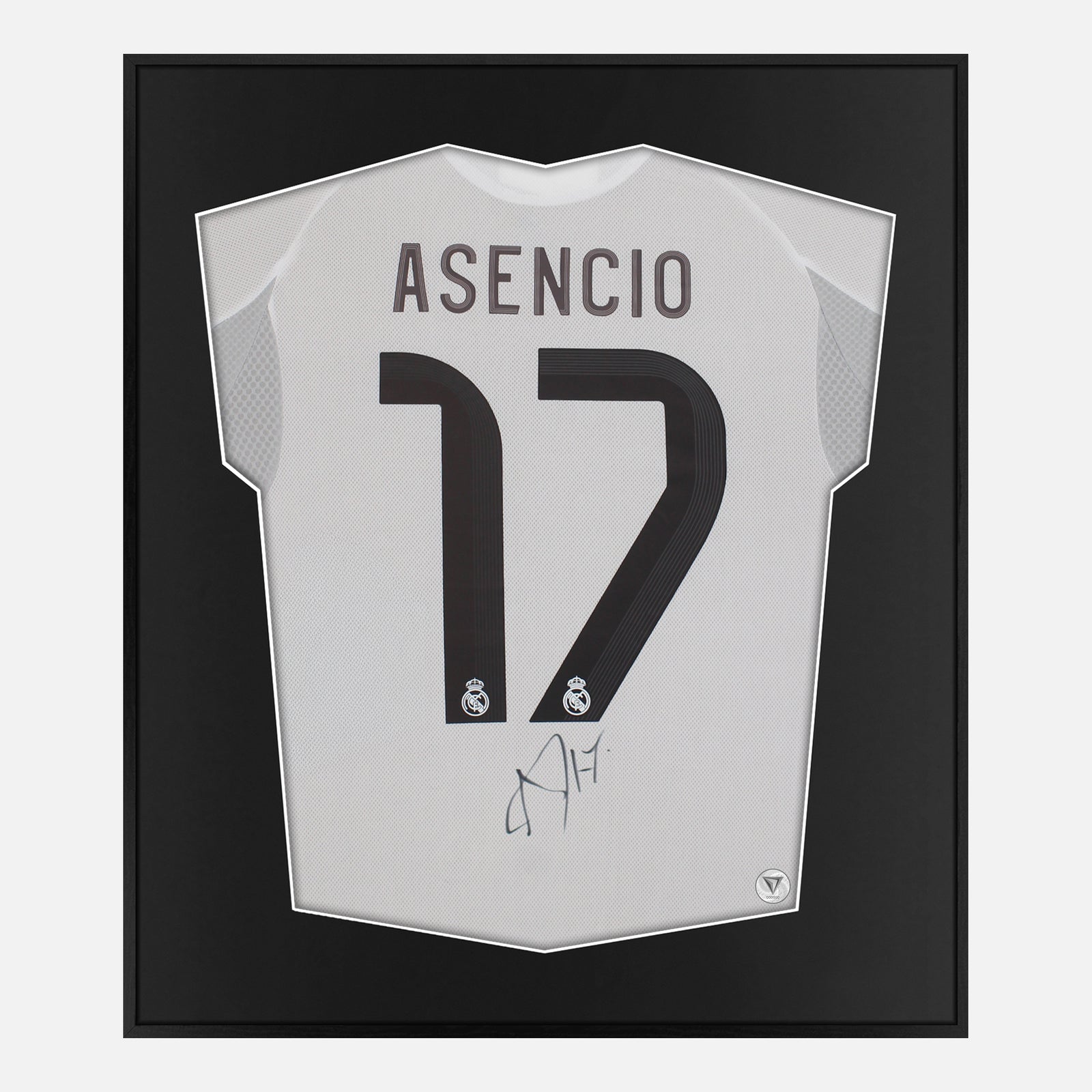 Framed Raúl Asencio Signed Real Madrid Shirt | Lite