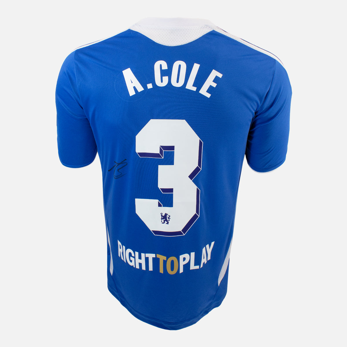 Ashley Cole Signed Chelsea Shirt 2012 CL Winners [3] — Chelsea signed shirt from the 2011 to 2012 season | The Vault