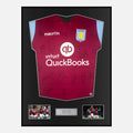 Framed Squad Signed Aston Villa Shirt 2015-16 Home [Classic]