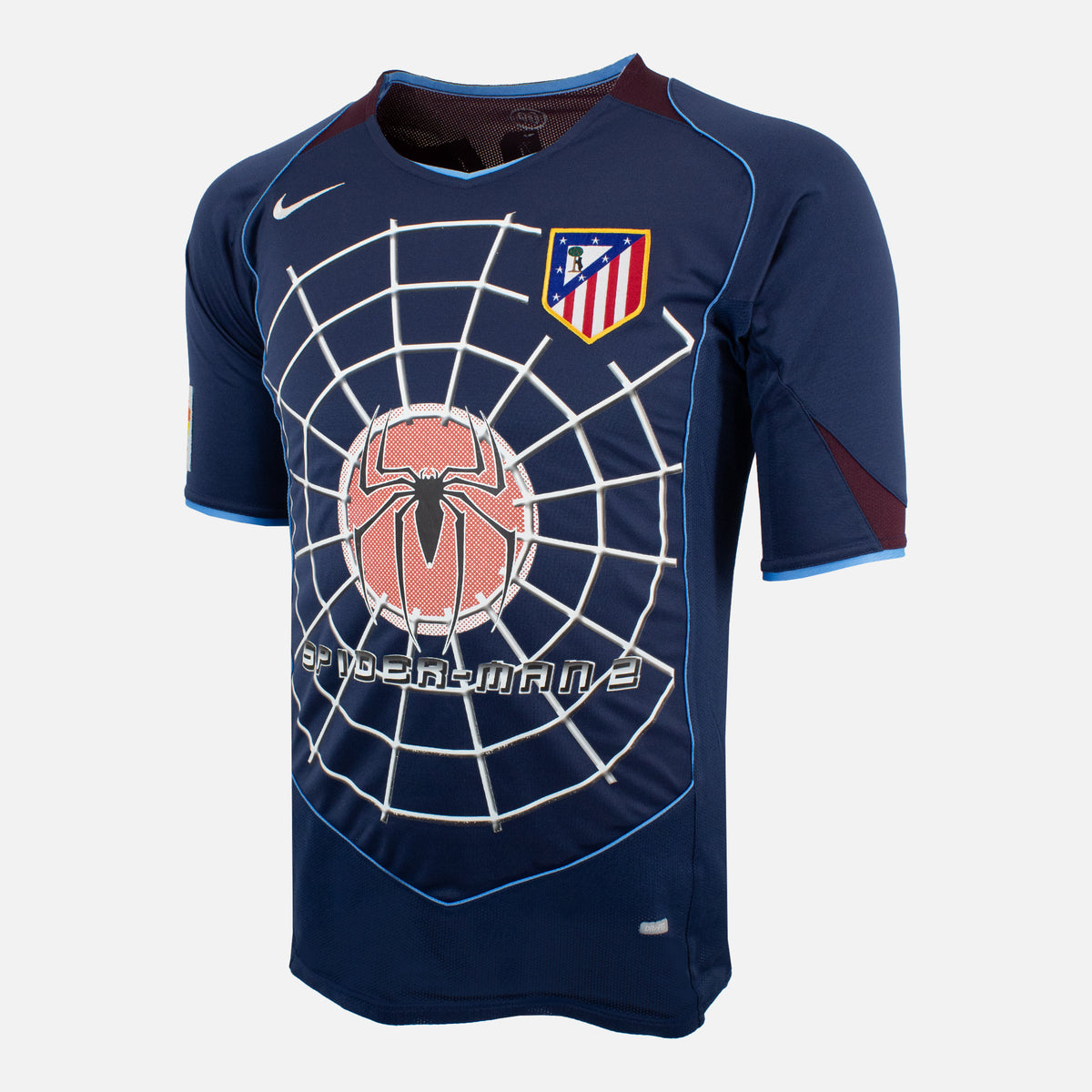 2004-05 Atletico Madrid Away Shirt Spiderman 2 [Excellent] — Verified official Atletico Madrid shirt, condition graded | The Vault