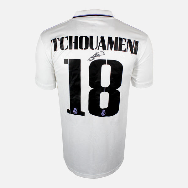 Aurelien Tchouameni Signed Real Madrid Shirt 2022-23 Home [18]