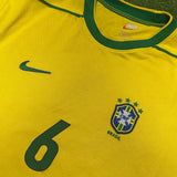 Roberto Carlos Signed Brazil Shirt 1998-00 Home [6]