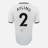 Framed Luke Ayling Signed Leeds United Shirt 2022-23 Home [Modern]