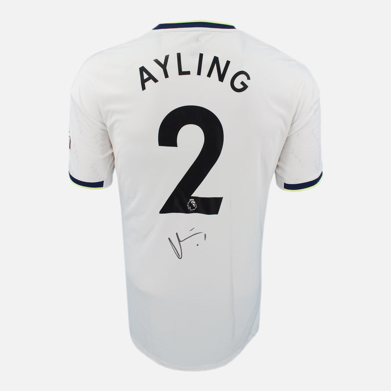 Framed Luke Ayling Signed Leeds United Shirt 2022-23 Home [Modern]