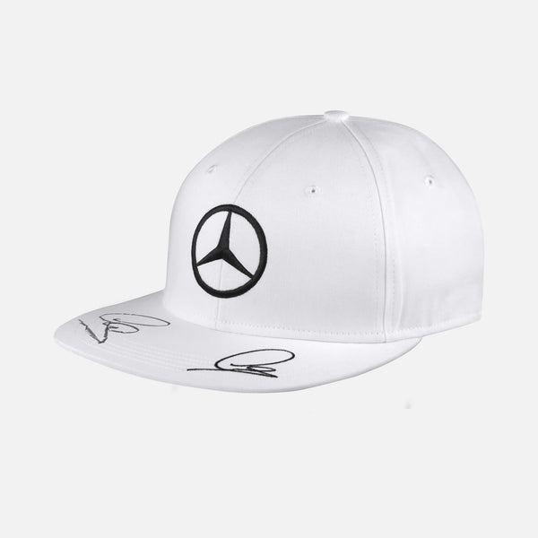 Lewis Hamilton Signed Mercedes AMG Petronas F1 Team Cap [White]