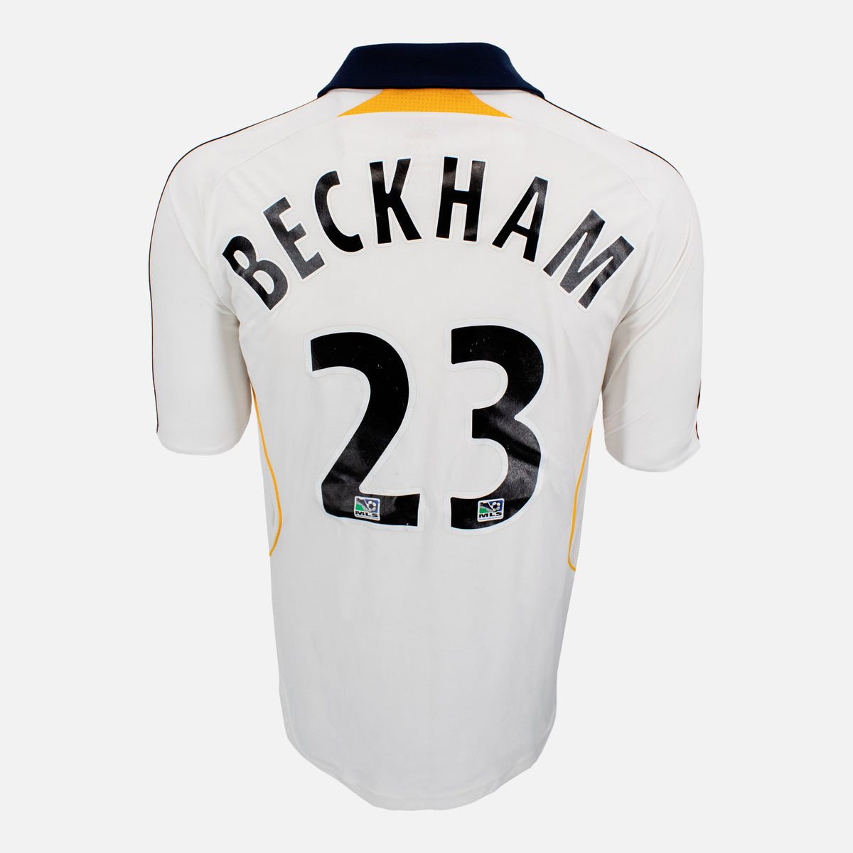 2007-08 LA Galaxy Home Shirt Beckham 23 [Good] L — Verified official LA Galaxy shirt, condition graded | The Vault