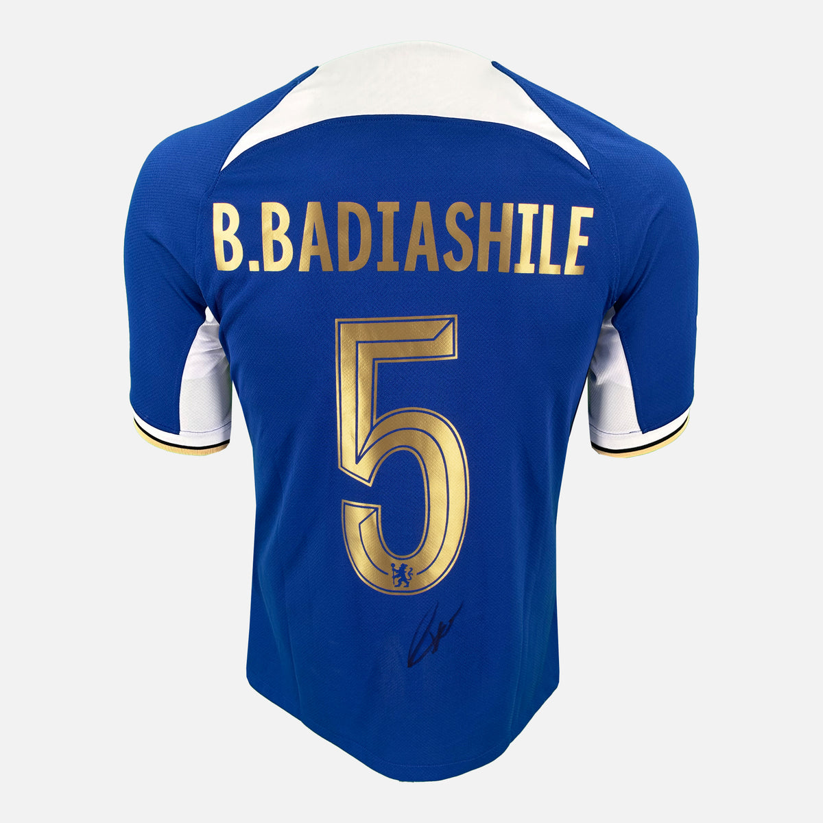 Benoît Badiashile Signed Chelsea Shirt 2023-24 Home [5] — Chelsea signed shirt from the 2023 to 2024 season | The Vault