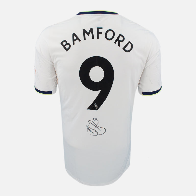 Framed Patrick Bamford Signed Leeds United Shirt 2022-23 Home [Modern]