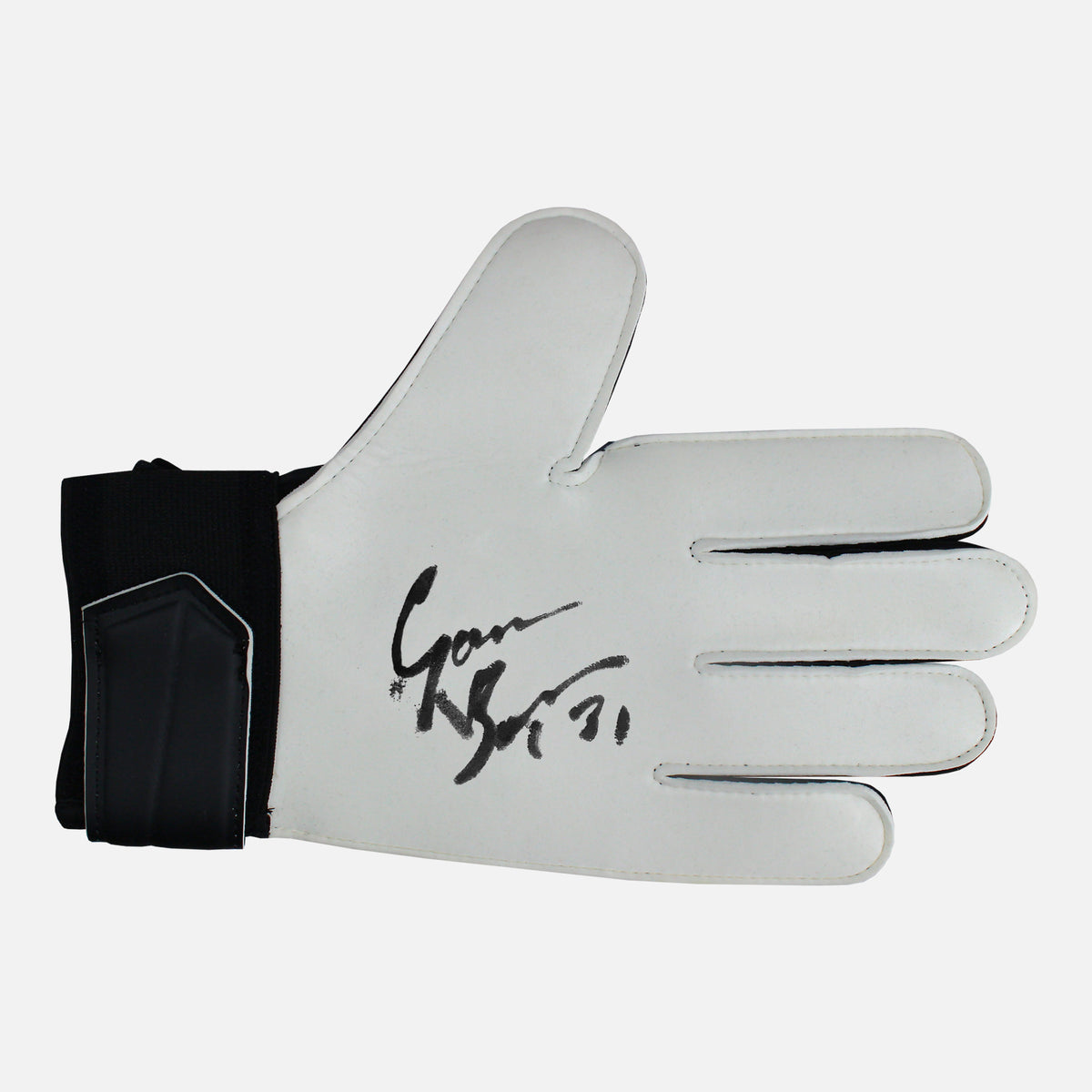 Gavin Bazunu Signed Goalkeepers Glove Southampton [Left] — Signed glove care and display | The Vault