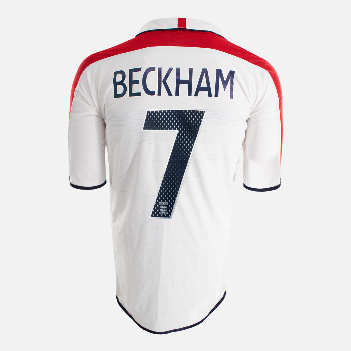2003-05 England Home Shirt Beckham 7 [Excellent] XL — Verified official England shirt, condition graded | The Vault
