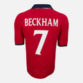 1999-01 England Away Shirt Beckham 7 [Excellent]