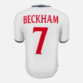 1999-01 England Home Shirt Beckham 7 [Excellent] M