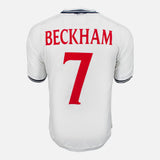 1999-01 England Home Shirt Beckham 7 [Perfect] M
