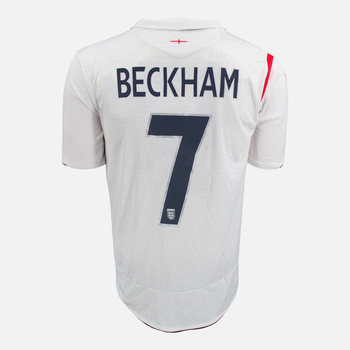 2005-07 England Home Shirt Beckham 7 [Perfect] XXL — Verified official England shirt, condition graded | The Vault