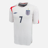 2005-07 England Home Shirt Beckham 7 [Perfect] XXL