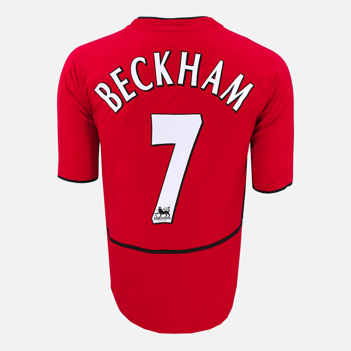 2002-04 Manchester United Home Shirt Beckham 7 [Perfect] L — Verified official Manchester United shirt, condition graded | The Vault