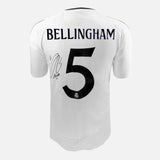 Framed Jude Bellingham Signed Real Madrid Shirt Home [Classic]
