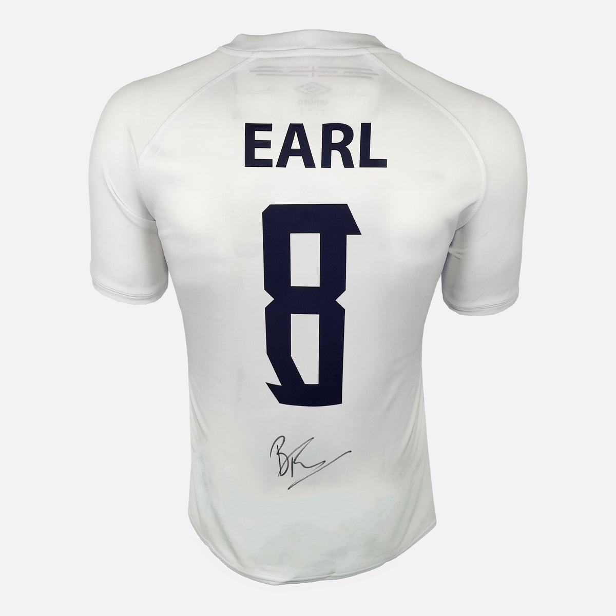 Ben Earl Signed England Rugby Shirt 2023 World Cup Home [8] — Official England shirt signed by Ben Earl | The Vault
