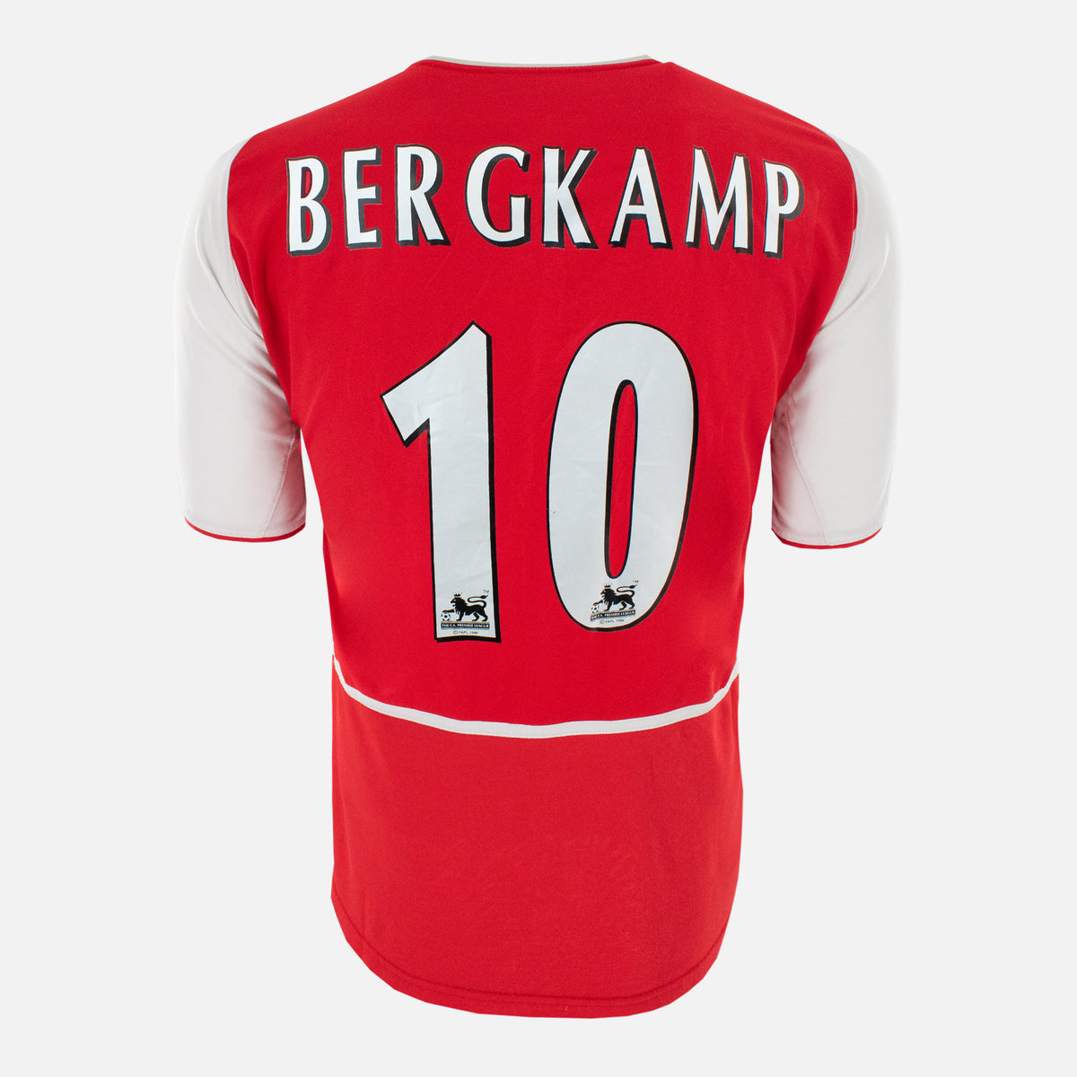 2002-04 Arsenal Home Shirt Bergkamp 10 [Excellent] M — Verified official Arsenal shirt, condition graded | The Vault