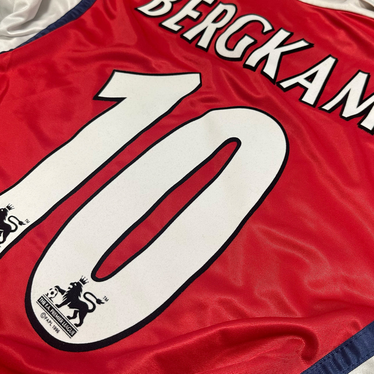 1998-99 Arsenal Home Shirt Bergkamp 10 [Excellent] S — Looking after your Arsenal Home jersey | The Vault