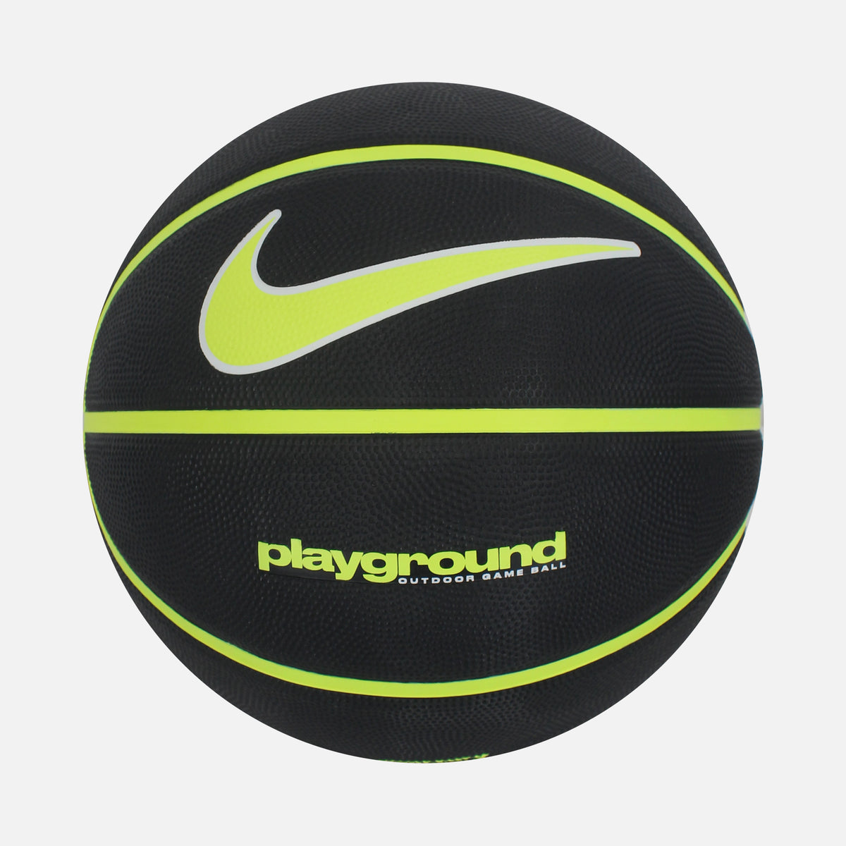 Nike Playground Outdoor Game Basketball [Black/Volt] — Built for the court, made to be shown off | The Vault