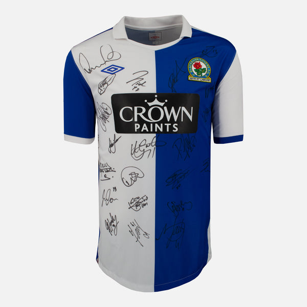 Squad Signed Blackburn Rovers Shirt 2010-11 Home [23 Autographs]