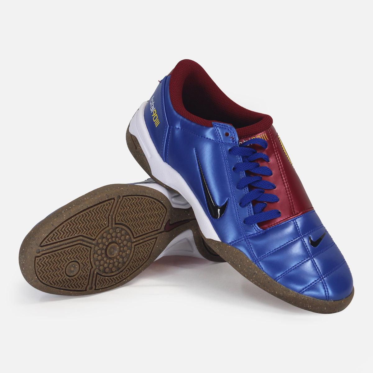 Nike Total 90 Indoor Football Boots Blue/Red/Yellow IC [New] UK 7.5 — Nike Football Boots built to wear or collect | The Vault