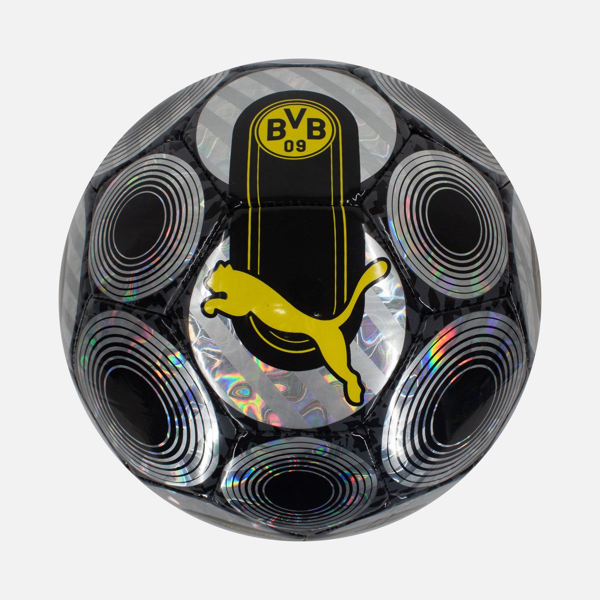Puma Football Borussia Dortmund Ball, Black/Silver [New] — Ready to collect or play, licensed football made by Puma | The Vault