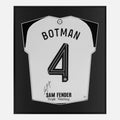 Framed Sven Botman Signed Shirt, Newcastle United Home [Lite]