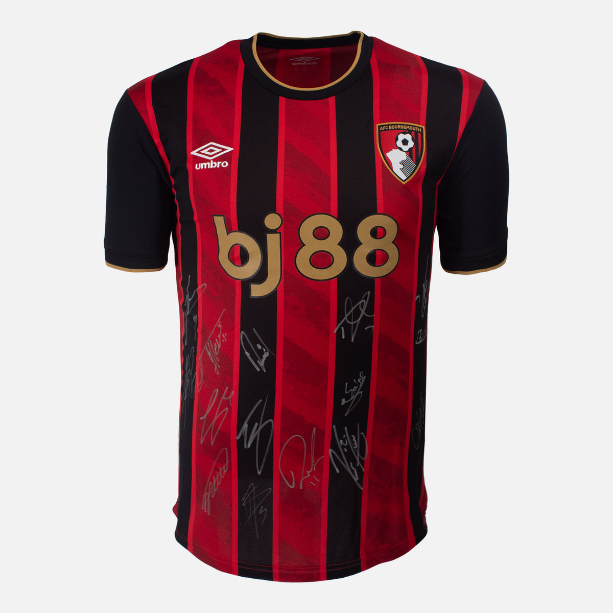 Squad Signed Bournemouth Shirt 2025-26 Home [15 Autographs] — Bournemouth signed shirt from the 2025 to 2026 season | The Vault