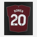 Framed Jarrod Bowen Signed Shirt, West Ham Home [Lite]
