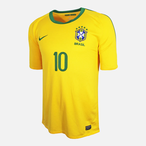 2010-11 Brazil Home Shirt Kaka 10 [Perfect] L