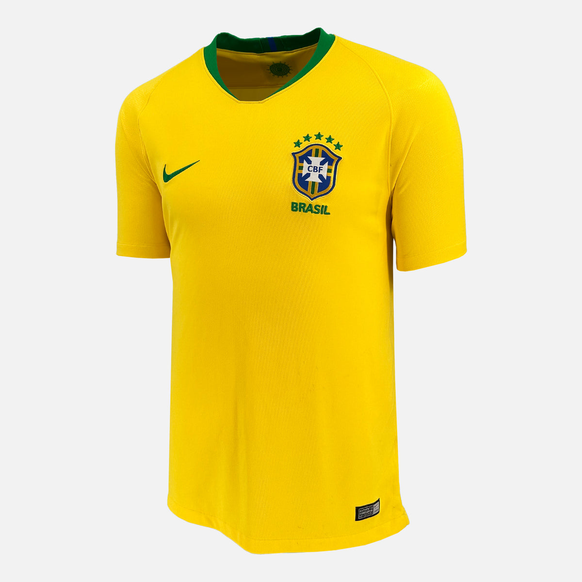 2018-19 Brazil Home Shirt [Excellent] L — Verified official Brazil shirt, condition graded | The Vault