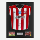 Signed Brentford Final Shirt Framed