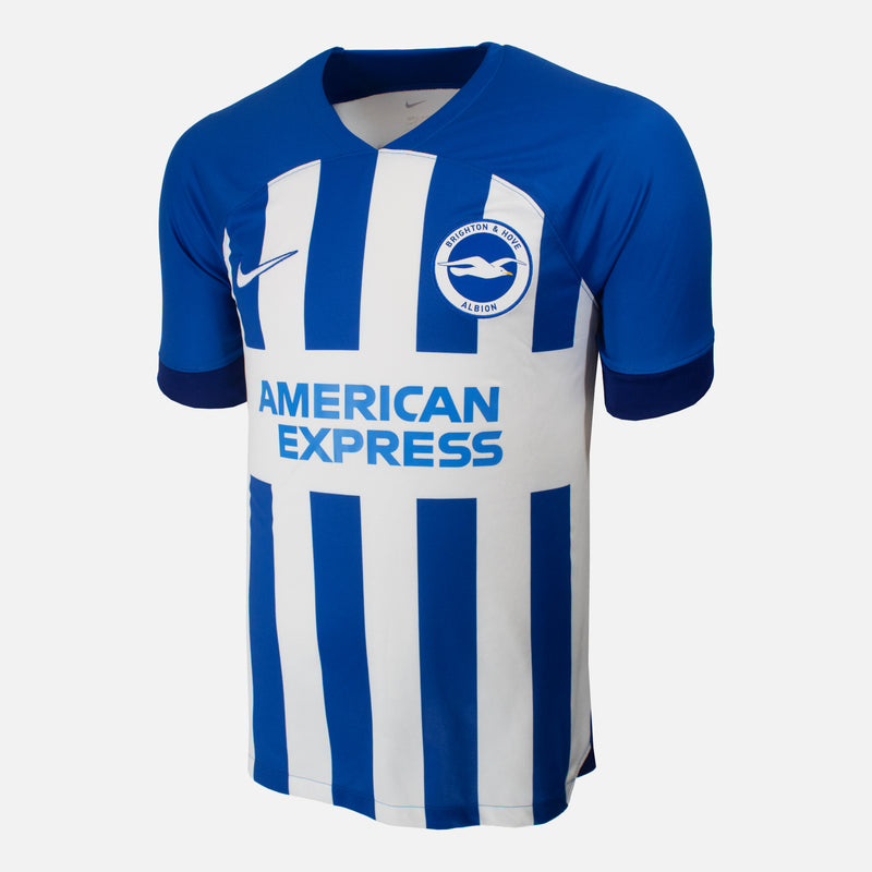 Kaoru Mitoma Signed Brighton & Hove Albion Shirt Home 2023-24 [22]
