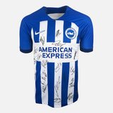 Framed Squad Signed Brighton & Hove Albion Shirt 2023-24 Home [Modern]