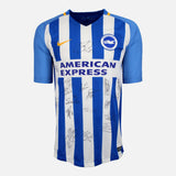 Framed Squad Signed Brighton & Hove Albion Shirt 2017-18 Home [Classic]