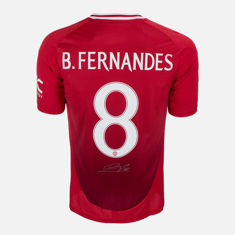 Framed Bruno Fernandes Signed Shirt, Manchester United [Mini]